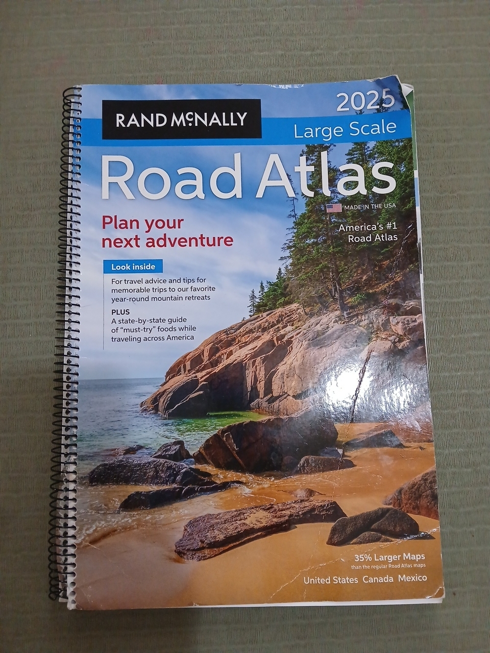 Rand McNally 2025 Large Scale Road Atlas - Blue Cover